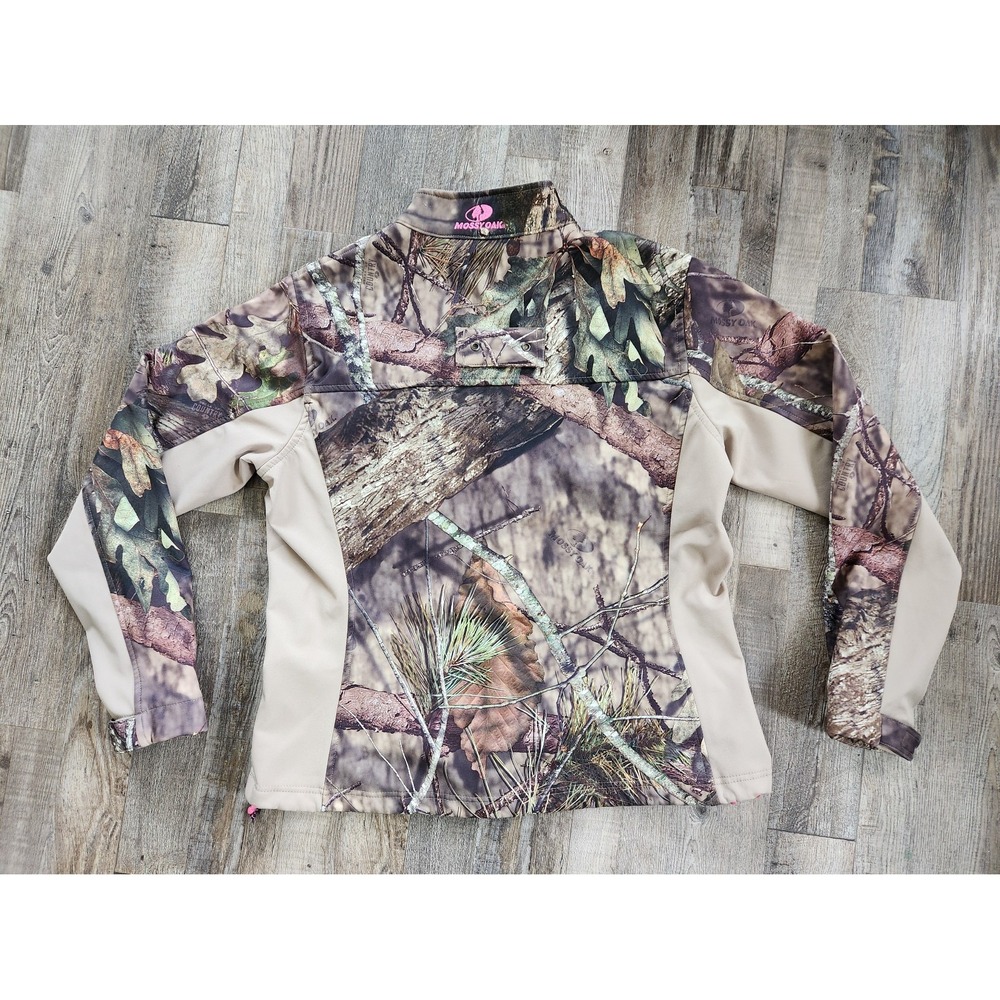 Women's Mossy Oak Hunting Jacket Camouflage Softshell Full Zip Fleece Lined M - Picture 6 of 14